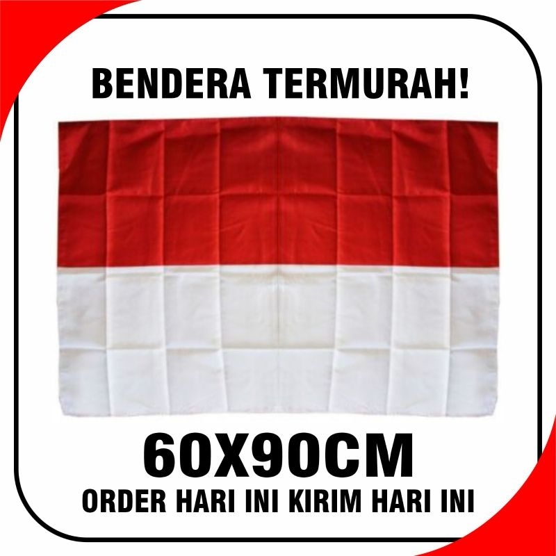 Jual Bendera Merah Putih Bahan Satin 60x90 Shopee Indonesia 