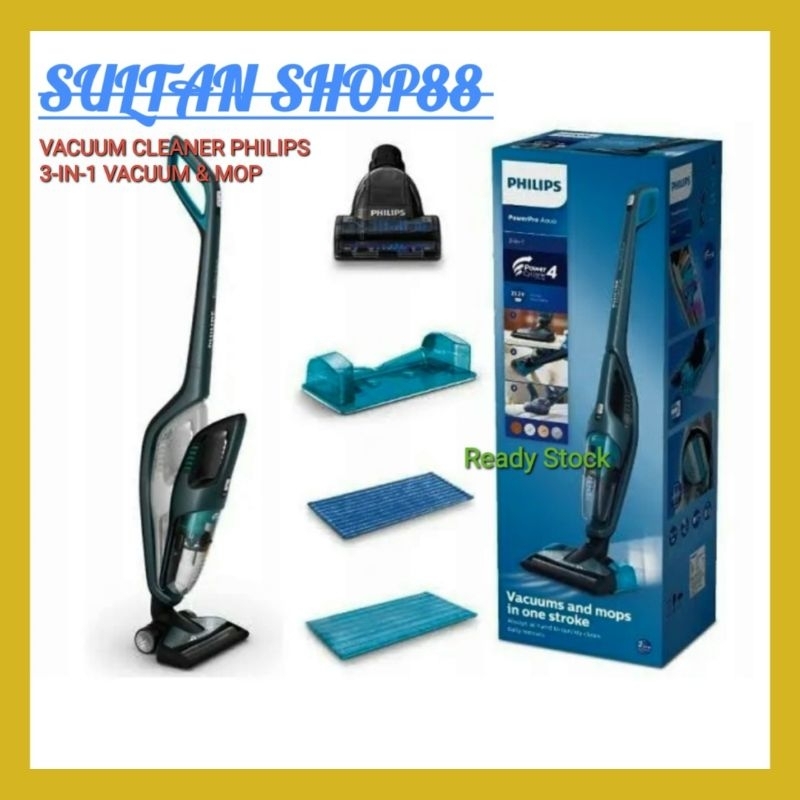 Jual PHILIPS VACUUM CLEANER 3IN1 FC6404/01 VACUUM & MOP I VACUUM