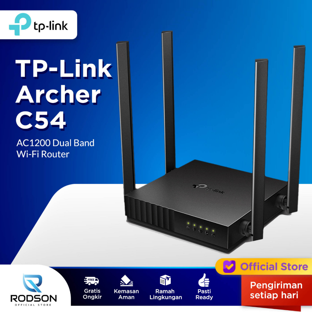 Jual Tp Link Archer C54 Ac1200 Dual Band Wifi Router Tplink Shopee Indonesia