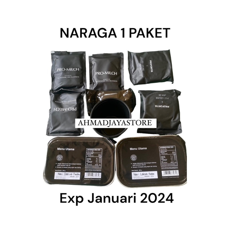 Jual PROMO RANSUM TNI/MAKANAN 1 PAKET NARAGA & NASI ECERAN | Shopee ...