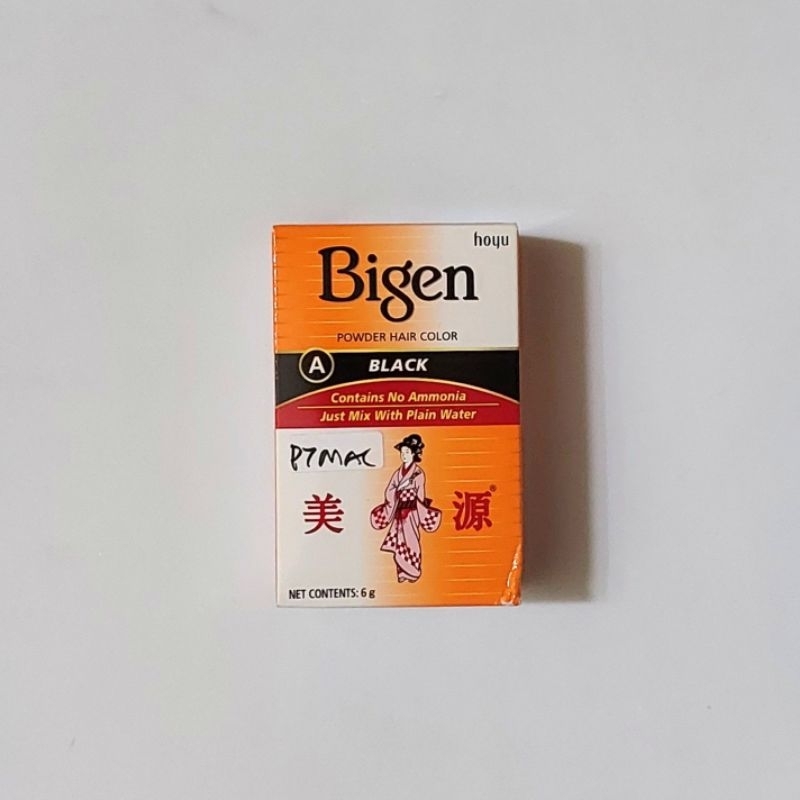 Jual Bigen Powder Hair Color Black 6g Shopee Indonesia 4954