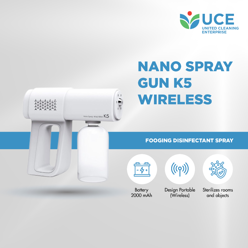 Jual K5 Nano Spray Gun WIRELESS Disinfektan Fogging Disinfectant Spray Shopee Indonesia