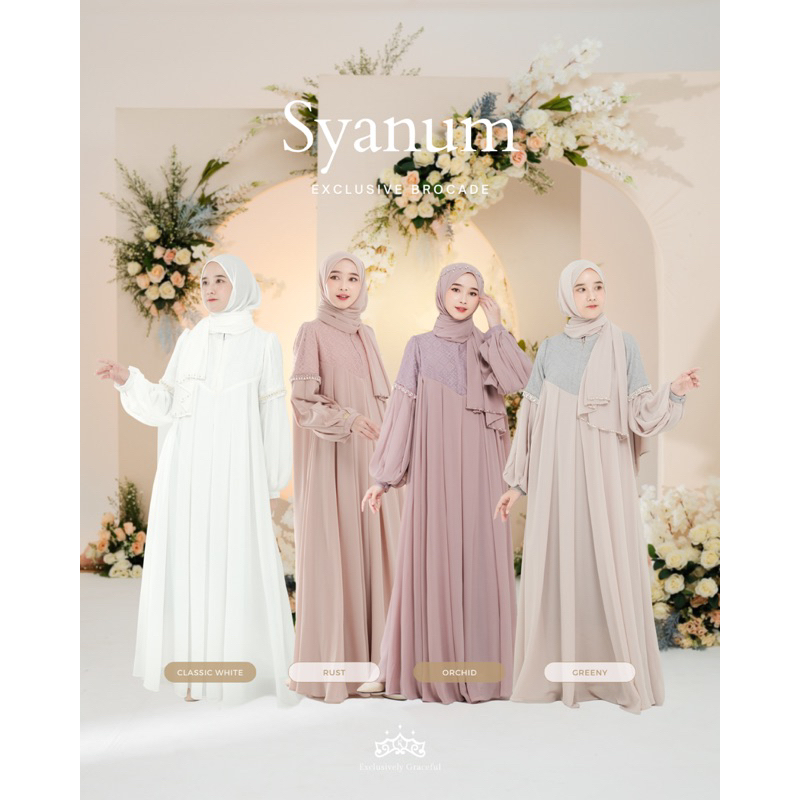 Jual READY STOCK ️ SYANUM EXCLUSIVE BROCADE DRESS BY KAZAMI STORE ...