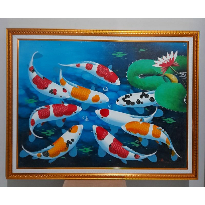 早いもの勝ち❗手作り額付きシルクスクリーン応用絵画 「ずっと