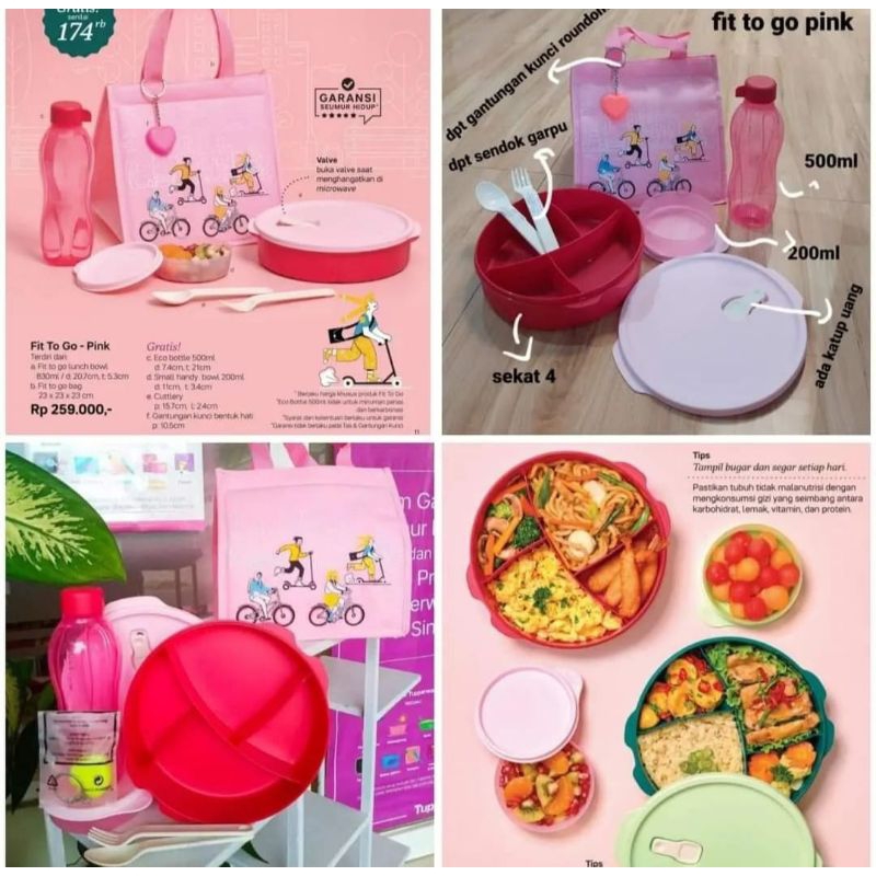 Jual paket bekal sekolah fit to go by tupperware | Shopee Indonesia