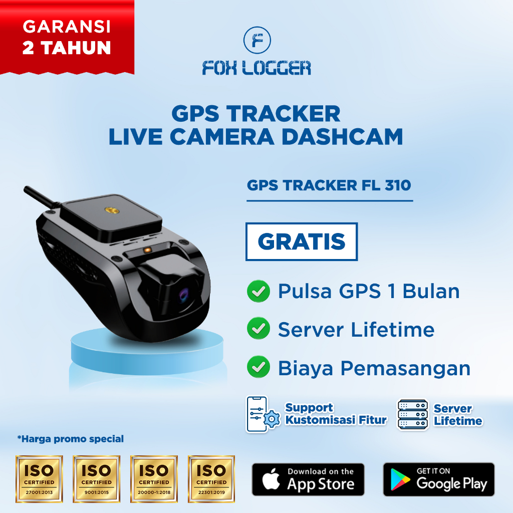 Jual Fox Logger 310 Gps Tracker Dashcam 4g Mobil | Shopee Indonesia