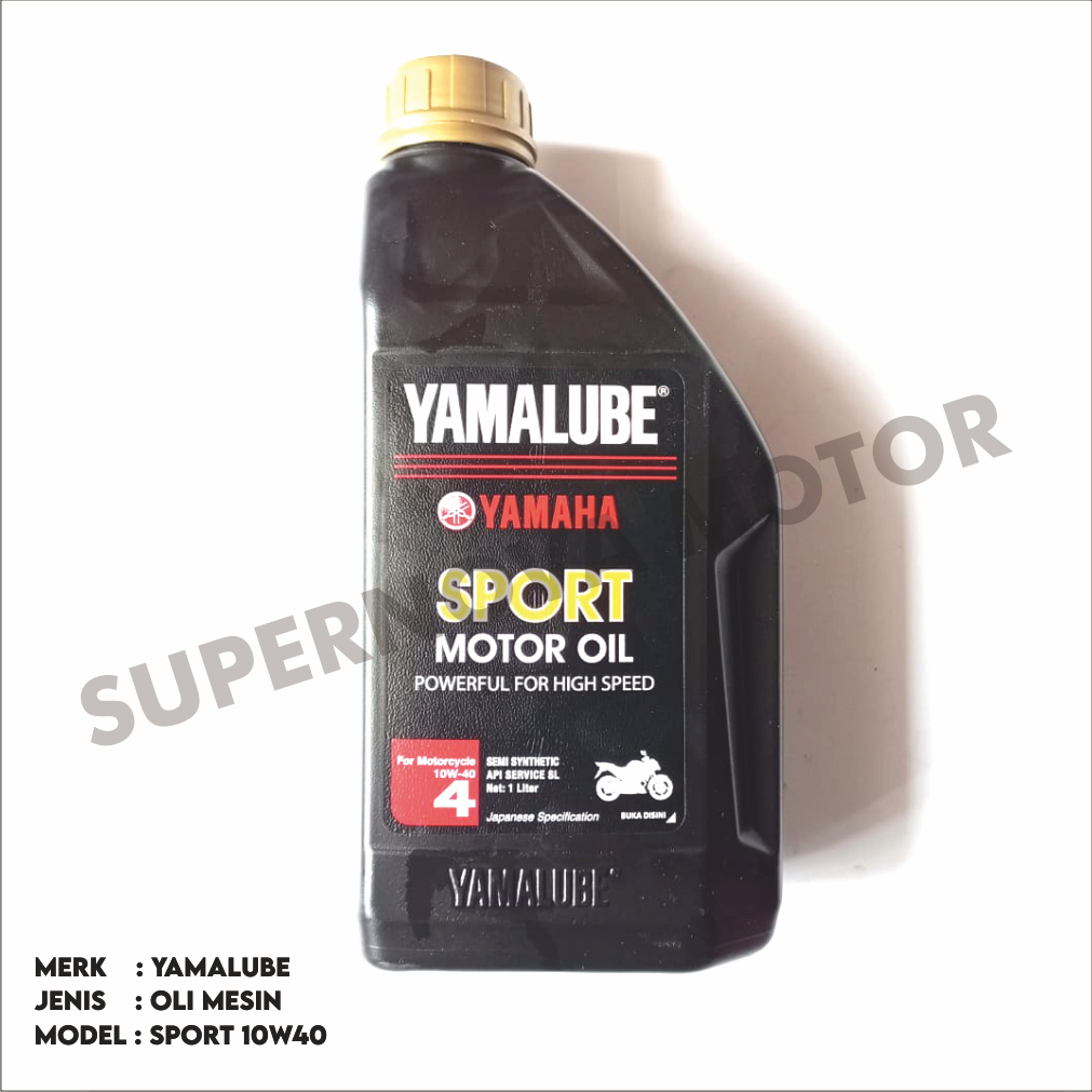 Jual Oli Mesin Yamalube Sport 4t 10w 40 Semi Synthetic Api Service Sl 1 Liter Shopee Indonesia 0978