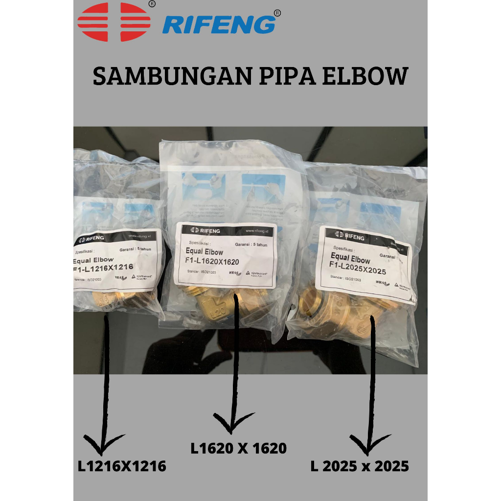 Jual Rifeng Fitting Kni atau Fitting Elbow Pipa Air Panas Dingin ukuran ...
