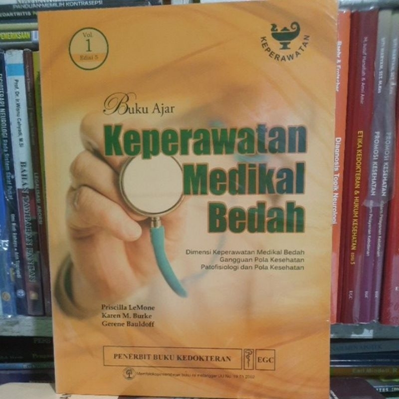 Jual ORIGINAL BUKU AJAR KEPERAWATAN MEDIKAL BEDAH VOL. 1 EDISI 5 ...