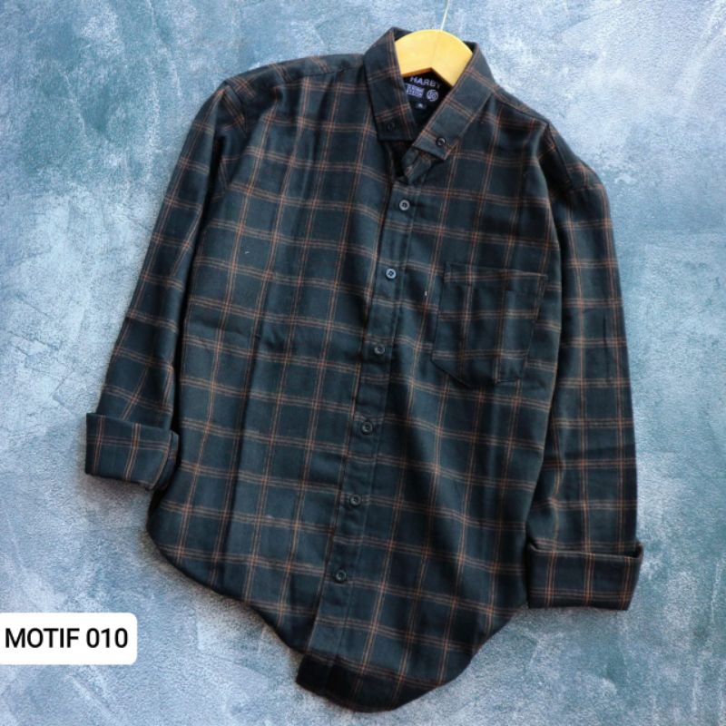 Jual PROMO Kemeja Flanel Pria LENGKAP Lengan Panjang Kemeja Flanel