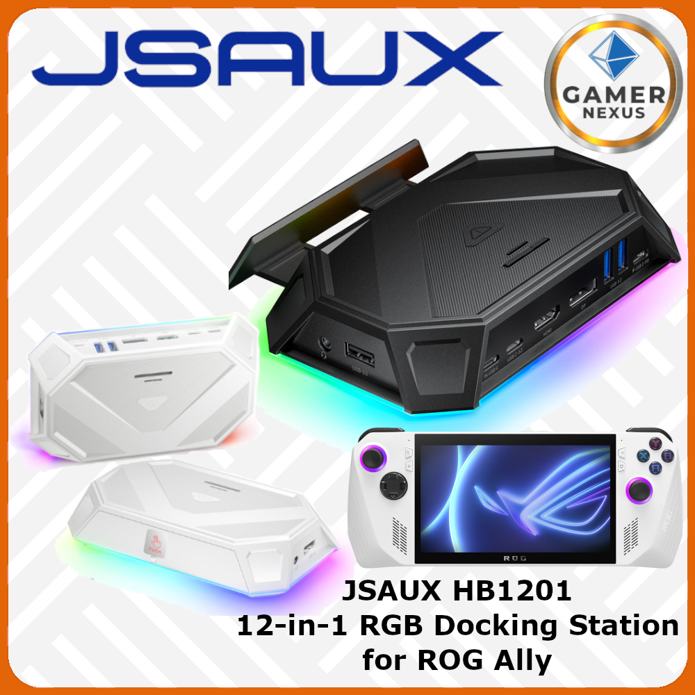 Jual JSAUX HB1201 12in1 RGB Docking Station for ROG Ally HUB Dock