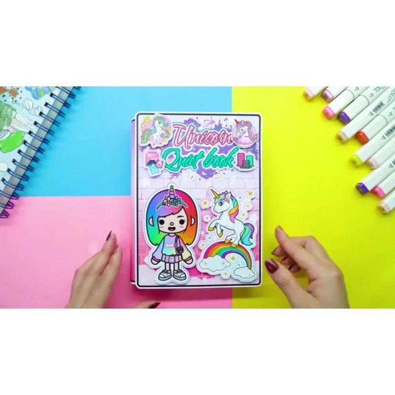 Jual Toca Boca Mainan Edukasi Paper Book Paper Doll Toca Unicorn House ...