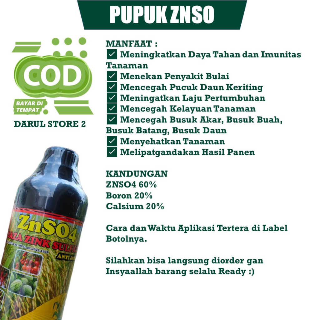 Jual 500 ml ZNSO Pupuk Mencegah Penyakit Bulai Daun Labu Siam - Obat ...