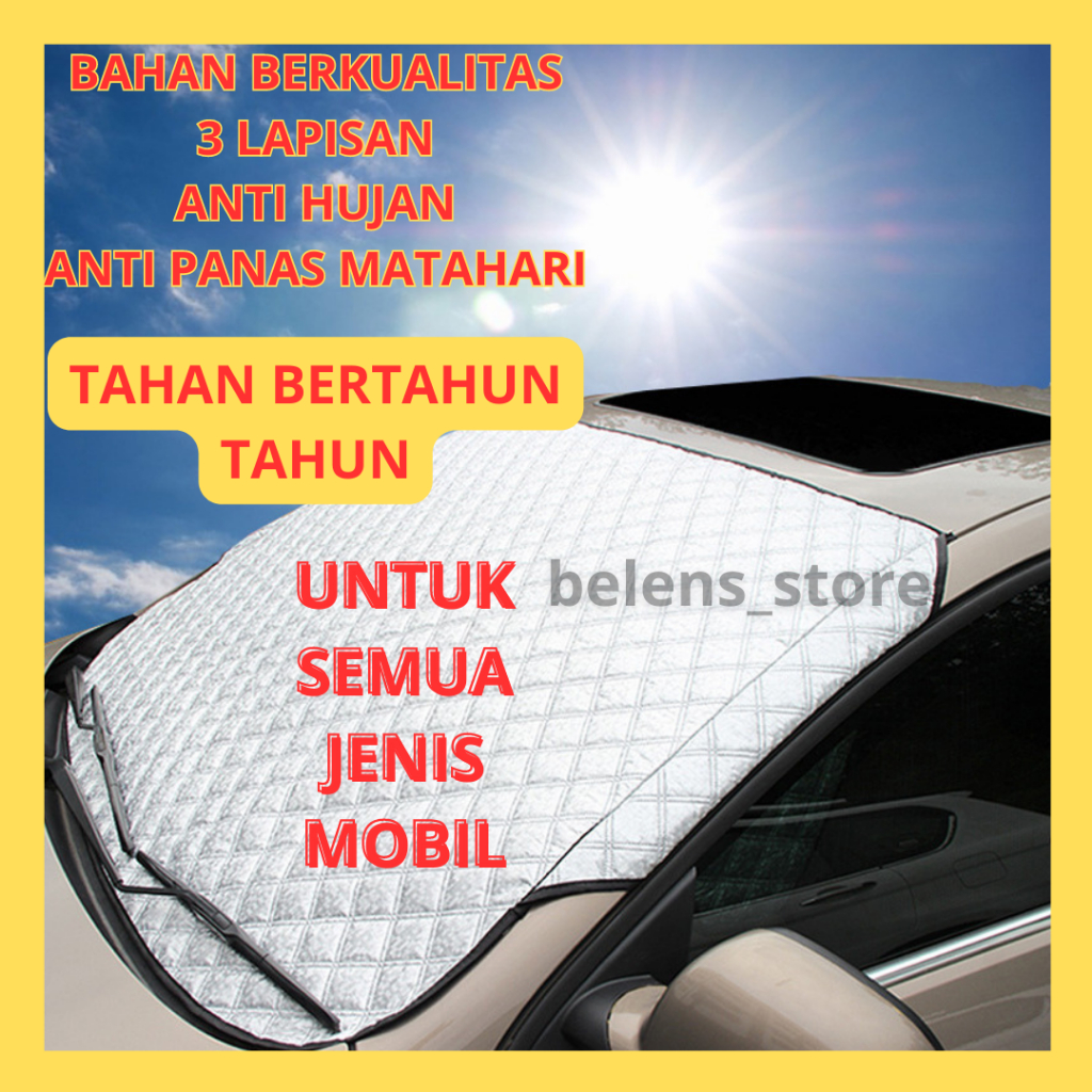 Jual Cover Sarung Bungkus Pelindung Kaca Depan Mobil Anti Panas Hujan ...