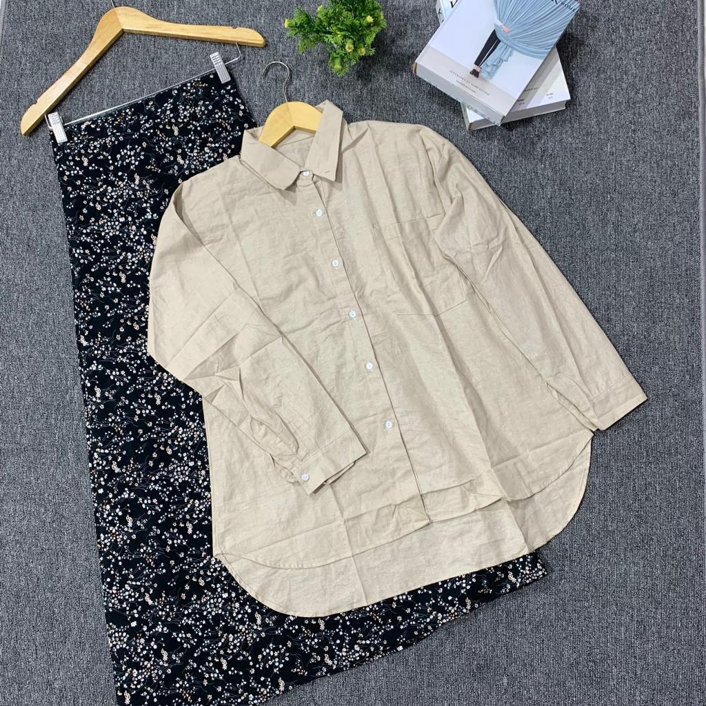 Jual ONESET 2IN1 KEMEJA ROK MOTIF / setelan wanita korean style atasan ...