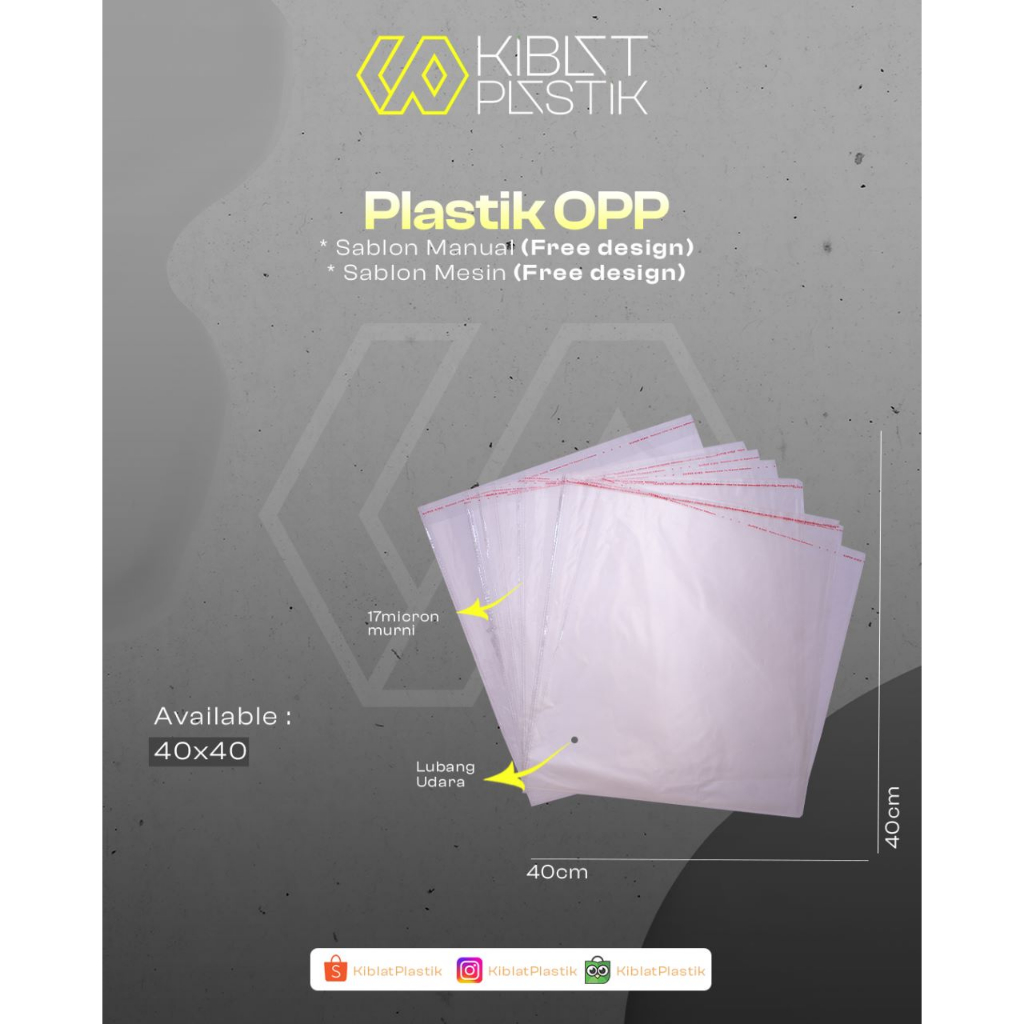 Jual Plastik Packingplastik Oppplastik Beningplastik Lemsealplastik Bajuhijabukuran 40 X 0646