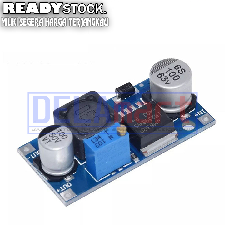 Jual LM2596 DC-DC FIXED STEP DOWN POWER SUPPLY 4.5-35V to 5V | Shopee