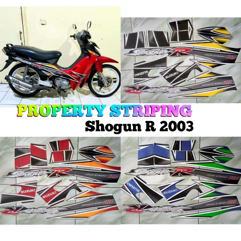 Jual stiker Striping Suzuki SHOGUN R 2003 (farian warna) | Shopee Indonesia