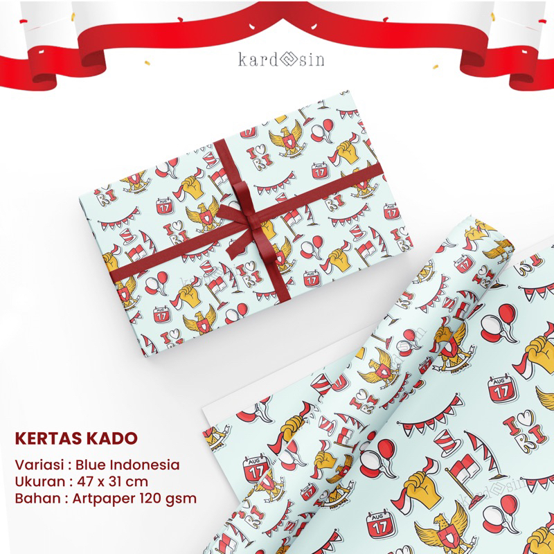 Jual KERTAS KADO INDONESIA WRAPPING PAPER BUNGKUS KADO SILANG HADIAH ...