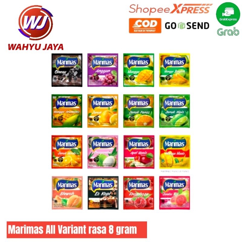 Jual markisa minuman sachet aneka Variant rasa 8gram | Shopee Indonesia