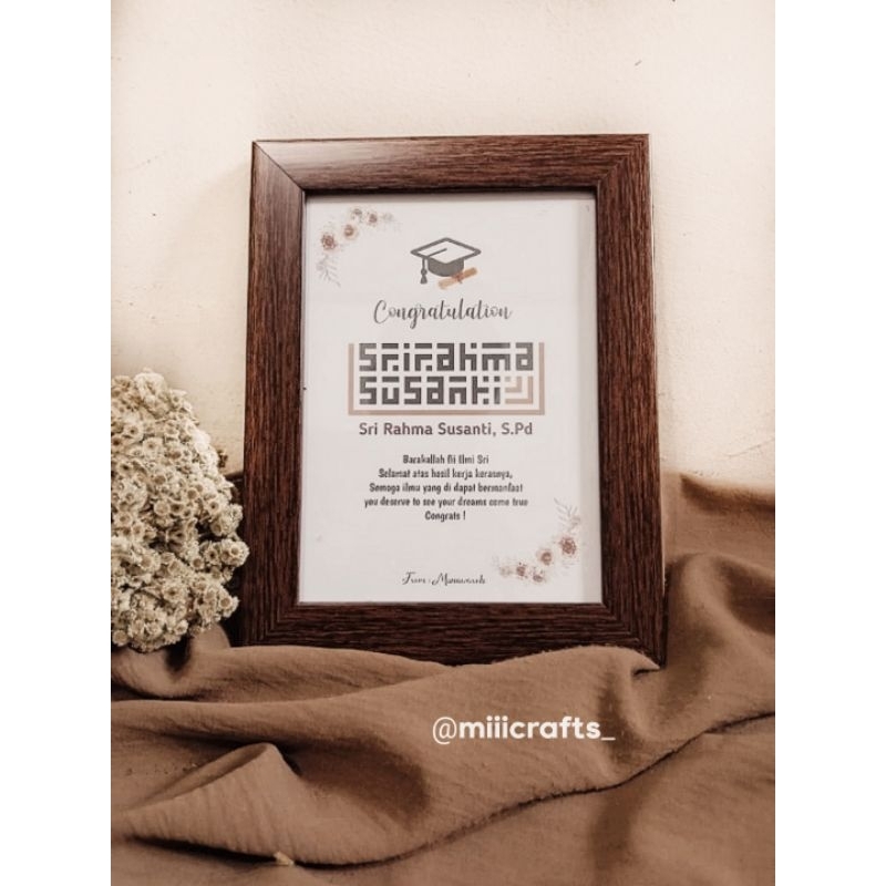 Jual Frame Kufi Custom | Shopee Indonesia