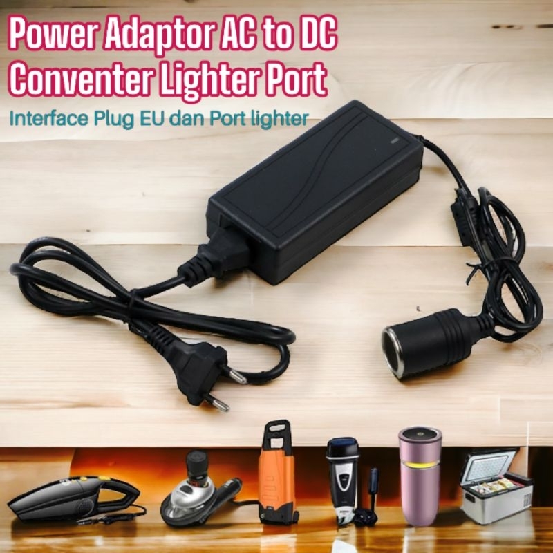 Jual Adaptor Lighter Converter Dc V A Port Eu Plug Adaftor Colokan