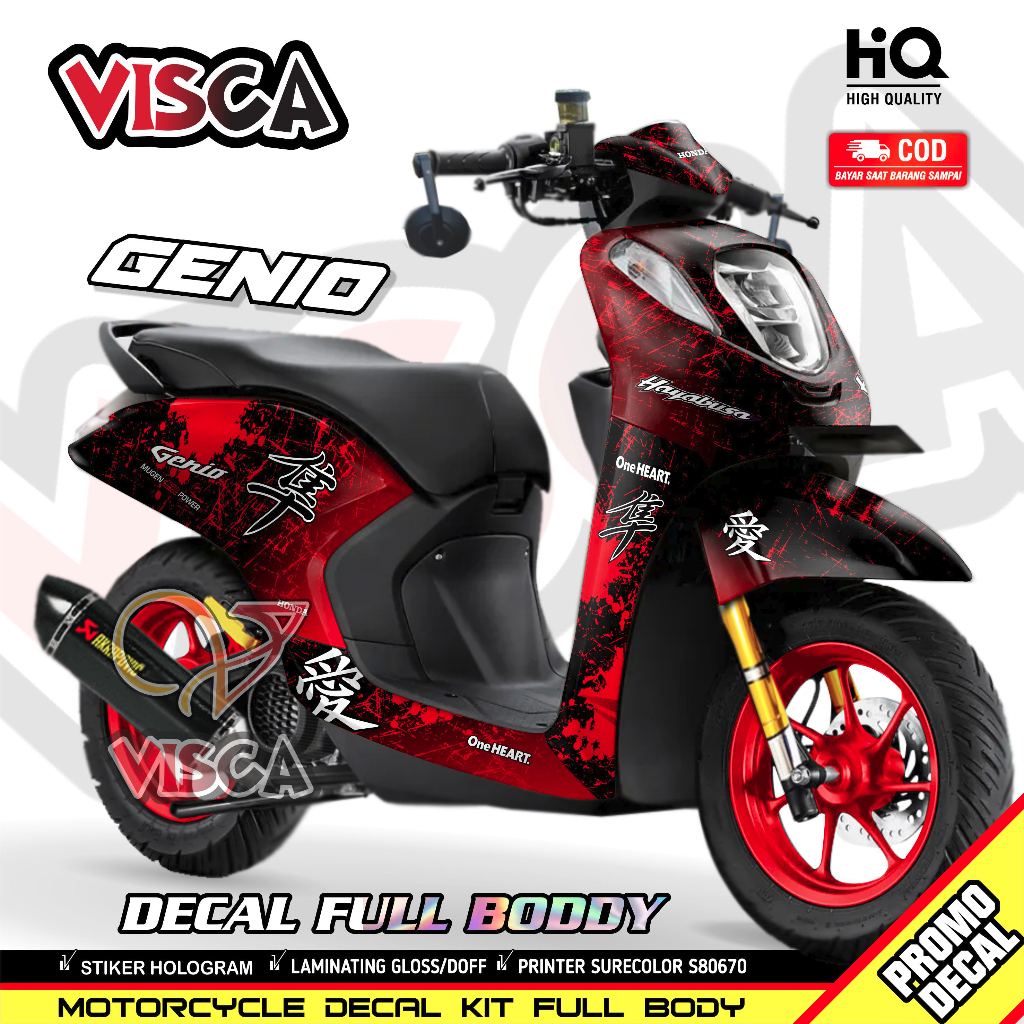 Jual Decal Genio Full Body Stiker Genio Variasi Full Body