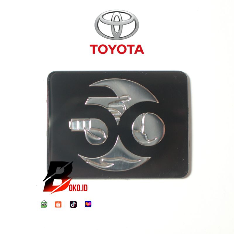 Jual Emblem Logo 50 Tahun Anniversary Toyota Indonesia Original Murah ...