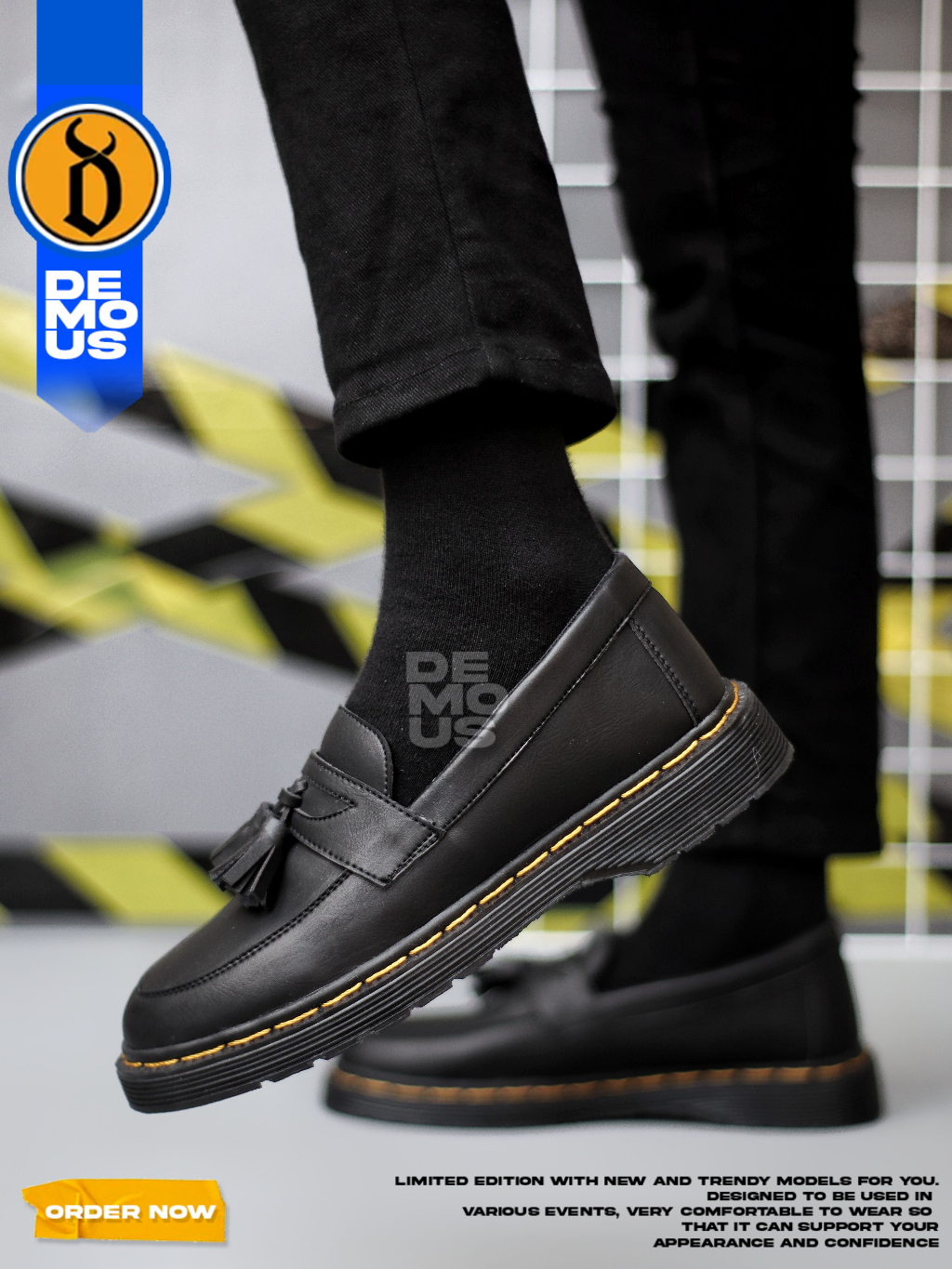 Jual DEMOUS Vegit - Sepatu Loafers Docmart Formal Pantofel Kerja Pria ...