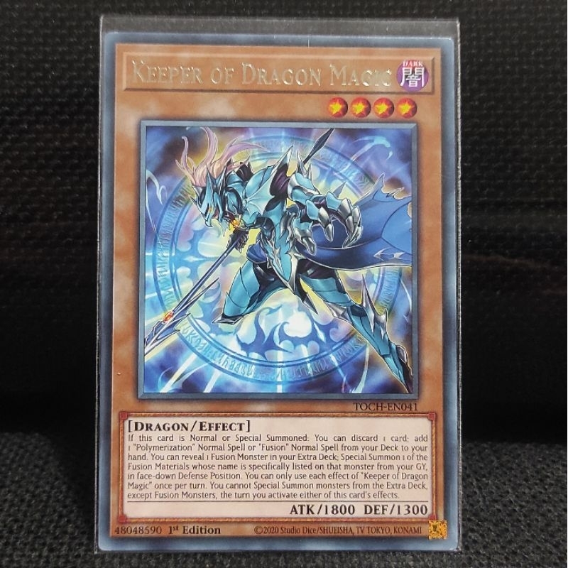 Jual Kartu Yugioh TCG Keeper of Dragon Magic Rare R ORI TOCH Shopee