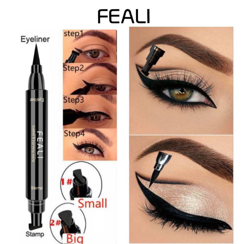 Jual Feali Eyeliner Stamp 2in1 Waterproof Shopee Indonesia