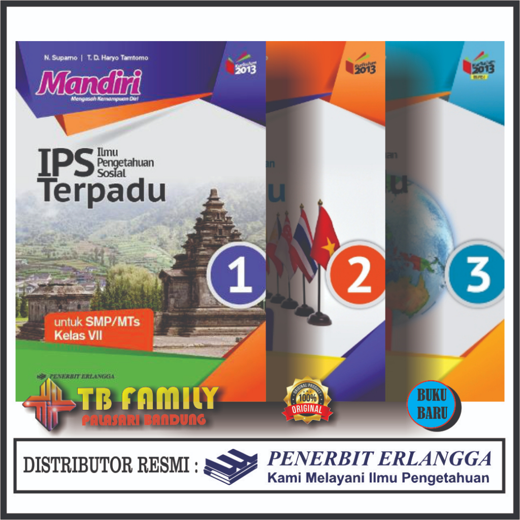 Jual Buku Mandiri IPS Terpadu SMP Kelas 7 8 9 Penerbit ERLANGGA ...