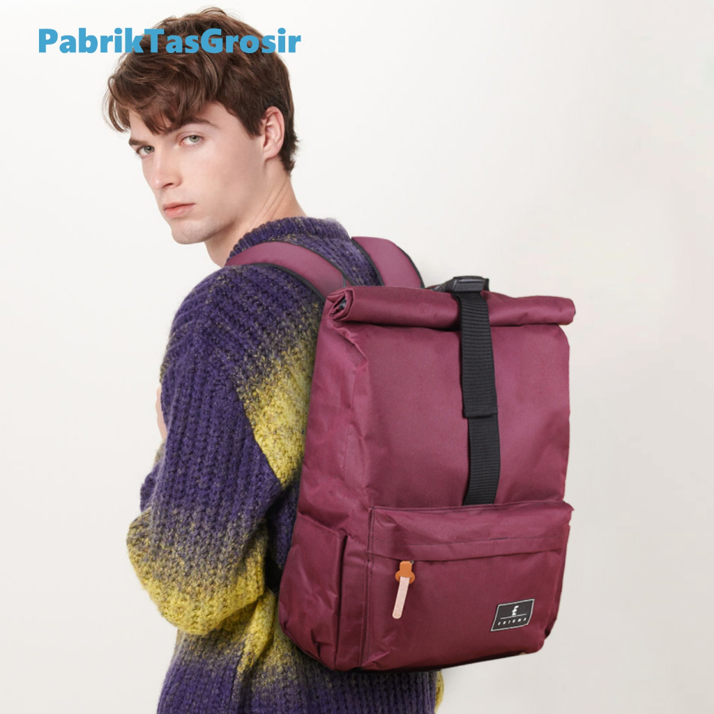 Jual Tas Ransel Pria Rolltop Expansive 25 liter Anak Cowok Cewek SMP ...