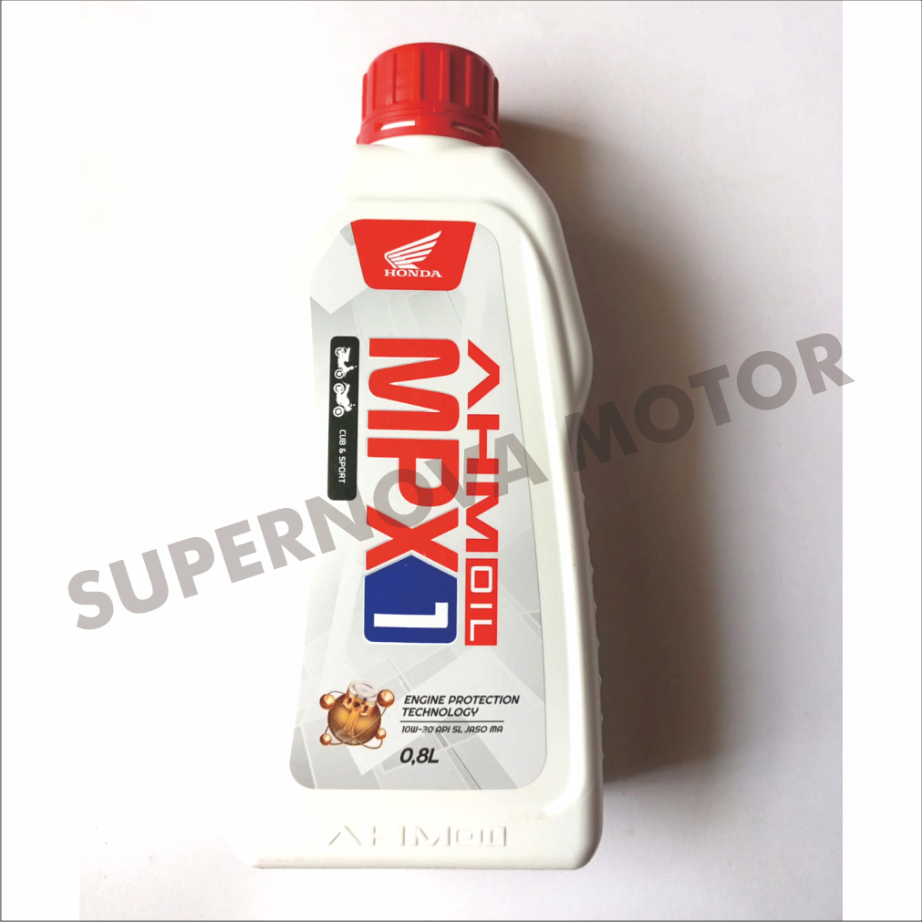 Jual OLI MESIN MPX 1 AHM OIL 4T 10W-30 API SL JASO MA KEMASAN 1 LITER ...