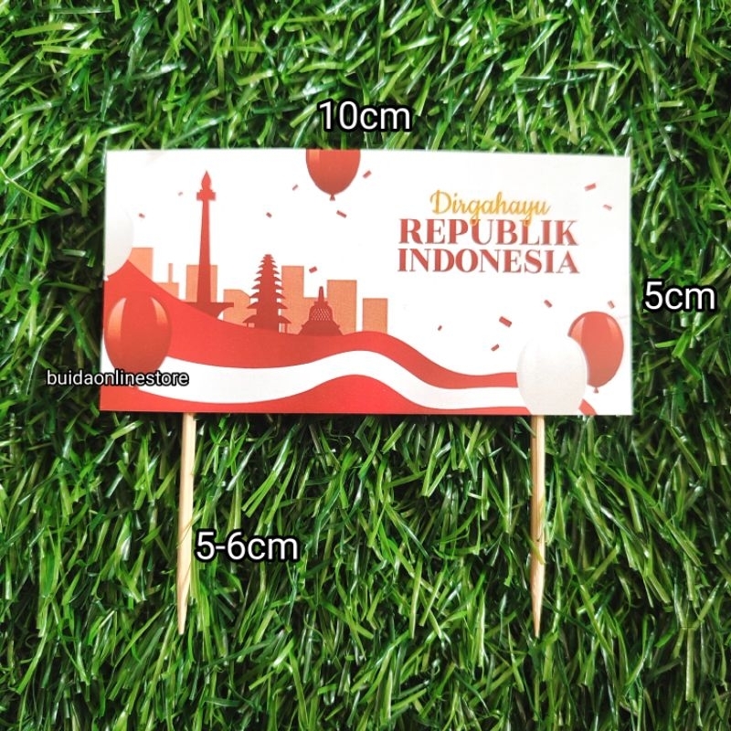 Jual Topper Dirgahayu Republik Indonesia HUT RI 78 hiasan tumpeng