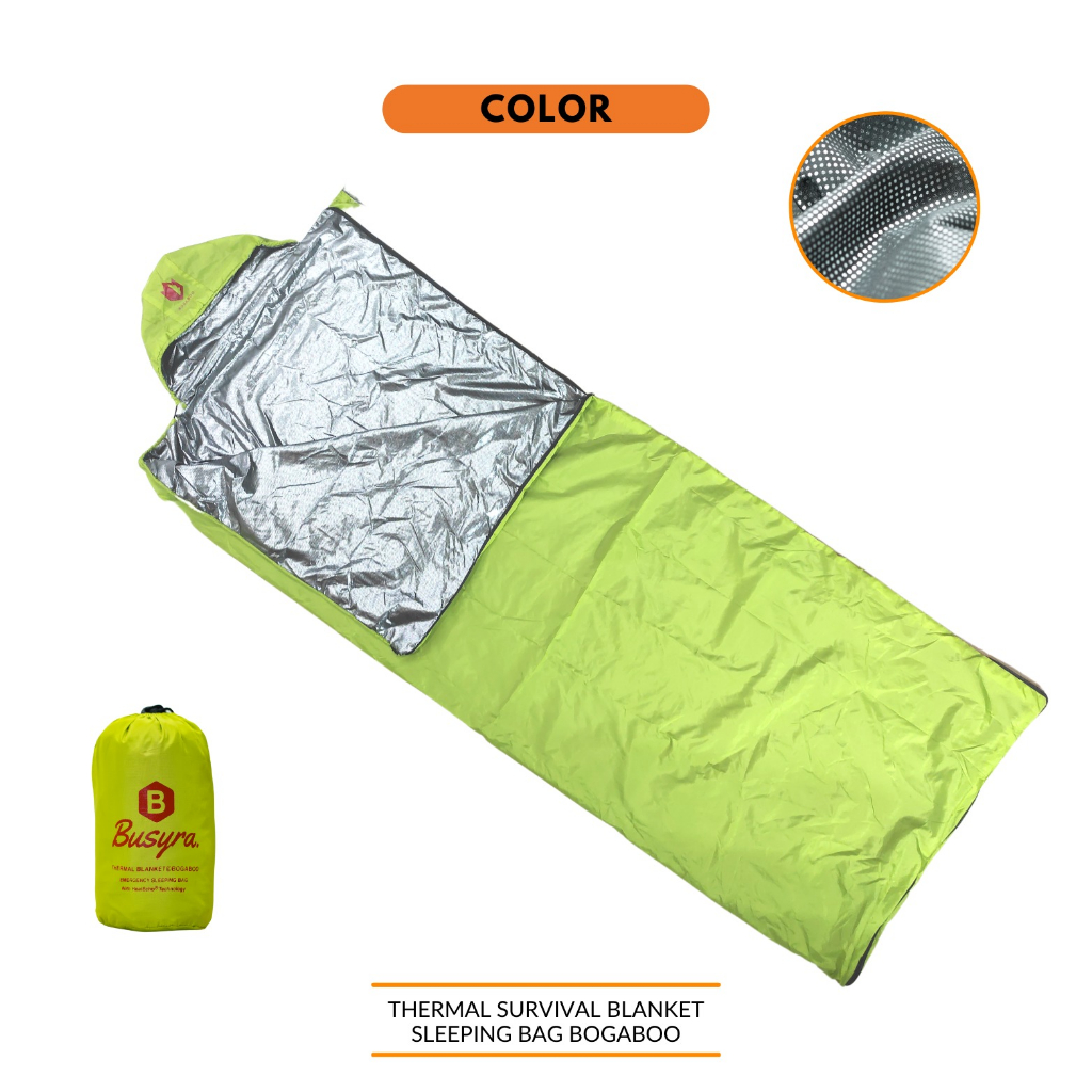 Jual BOGABOO sleeping bag ULTRALIGHT thermal blangket seri BUSYRA