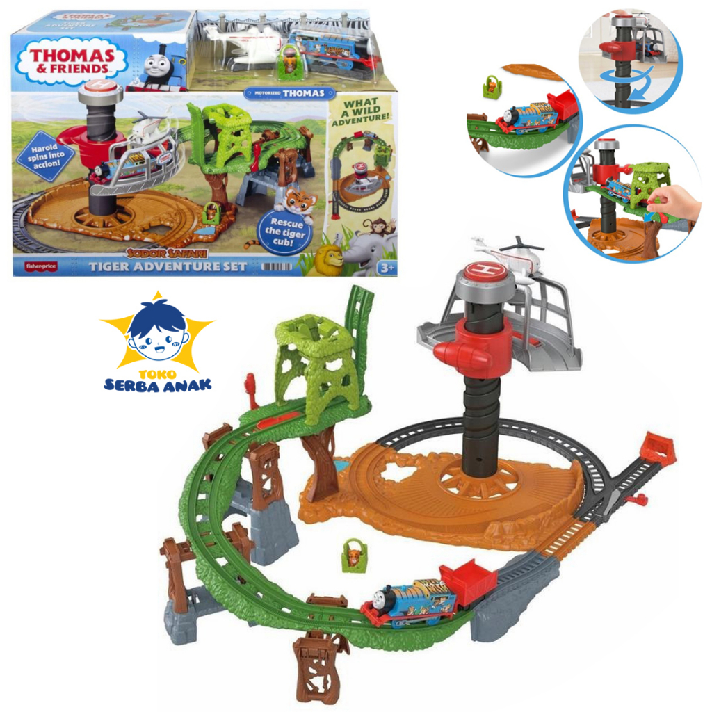 Jual Thomas & Friends Sodor Safari Tiger Adventure Set ORIGINAL ...