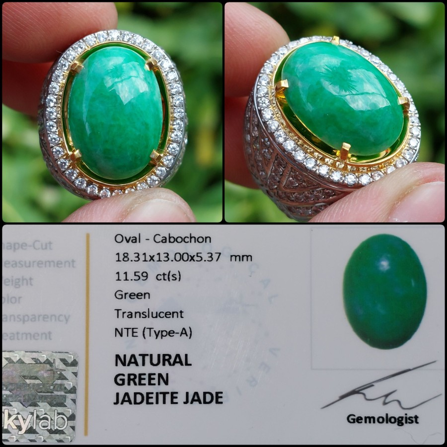 Jual Natural Jadeite Jade Giok Asli Type A Batu Permata Mulia Akik Ori Memo Shopee Indonesia 8513