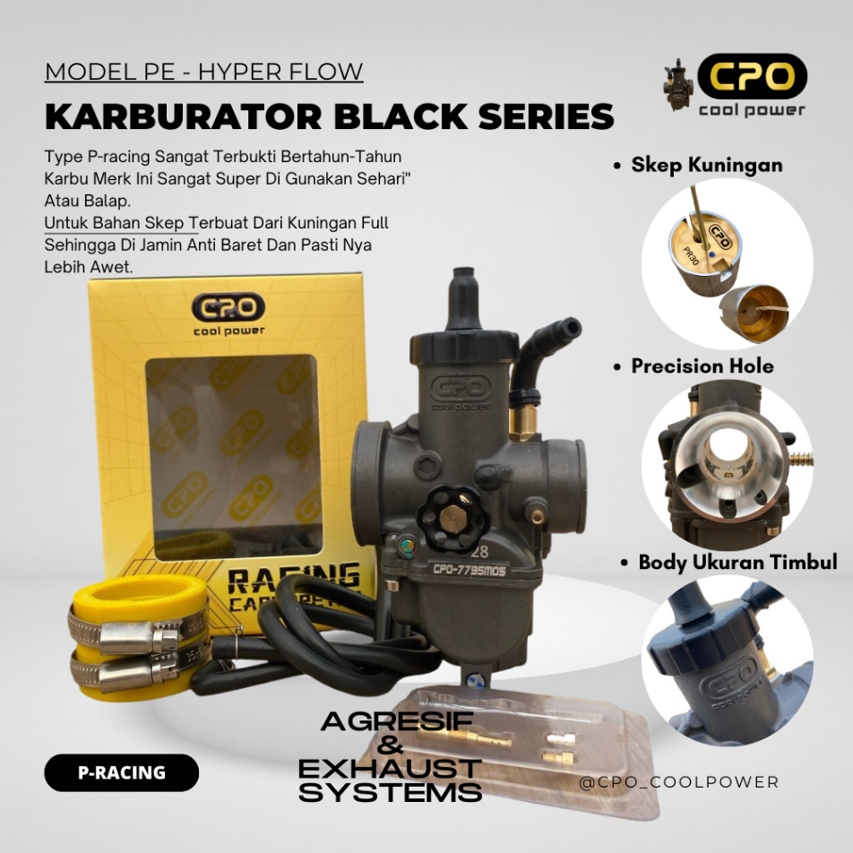 Jual Karburator Cpo Cool Power Karbu Pe Black Series Skep