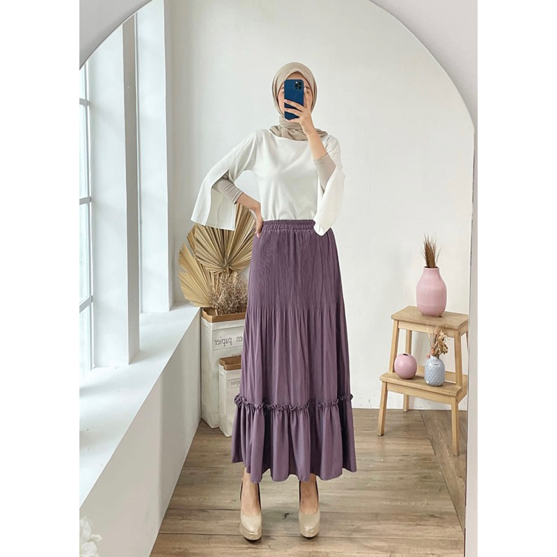 Jual ROK SUSUN CLARA ROK CANDA ROK TUTU TINGKAT ROK POLOS CANTIK KERJA ...