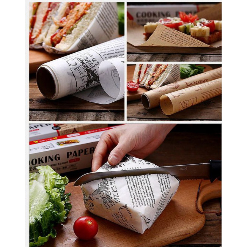 Jual baking paper koran 8mx30cm KAULUS KORAN MEIDI NOUGAT COKLAT PUTIH ...
