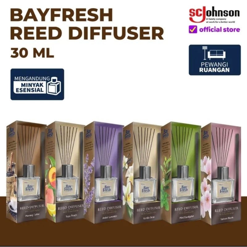 Jual Bayfresh Reed Disffuser Full Set 30ml ( Botol Kaca + Rotan ...