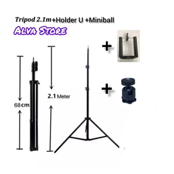 Ring Light 26cm Tripod 2.1m Ring Light 33cm Lampu Makeup Lampu Selfie Lampu Vlog