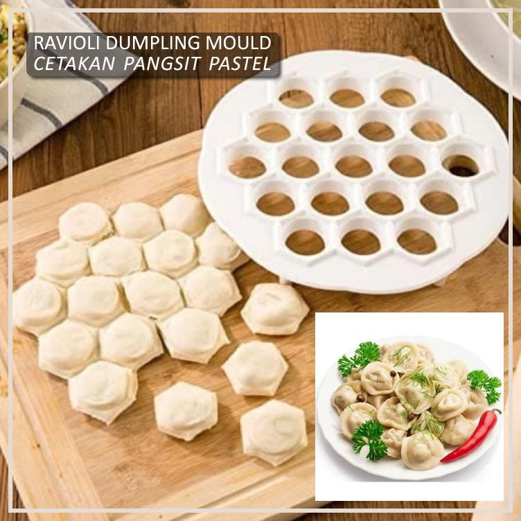 Jual Cetakan ravioli mold pangsit dimsum dumpling gyoza pastel 19holes ...