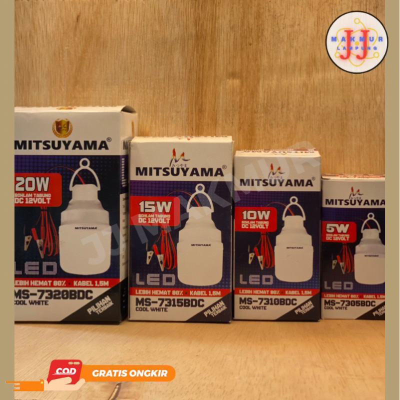 Jual Lampu Bohlam LED DC Aki 12V 20W Mitsuyama | Shopee Indonesia