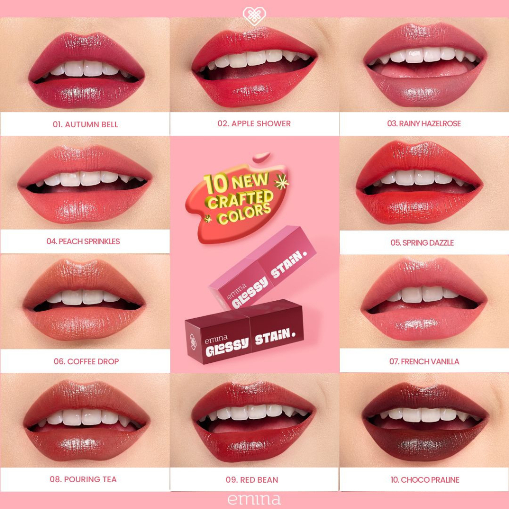 Jual Emina Glossy Stain 3G Lip Tint Gel Finishing Glossy Shopee
