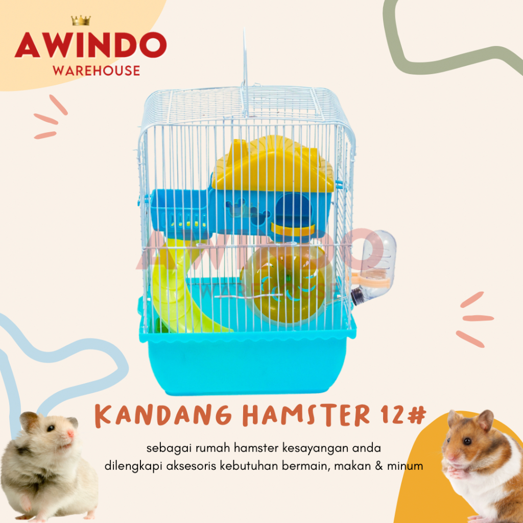 Jual KANDANG HAMSTER 12# - Rumah Kandang Hamster Sugar Glider Landak ...