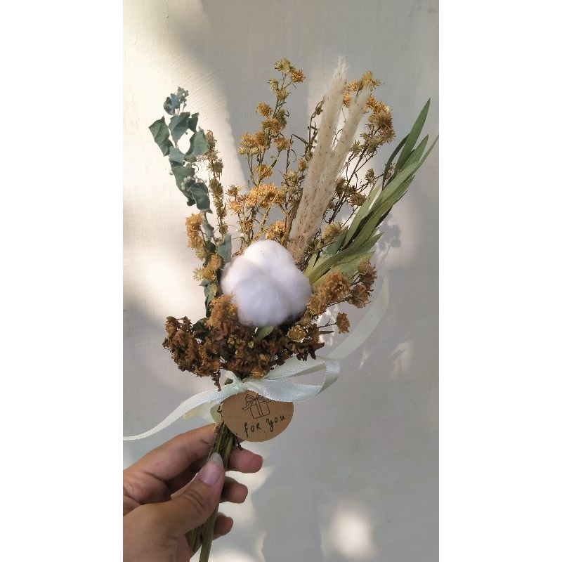 Jual dried flower mini bouqet rustik aesthetic bunga kering | Shopee ...