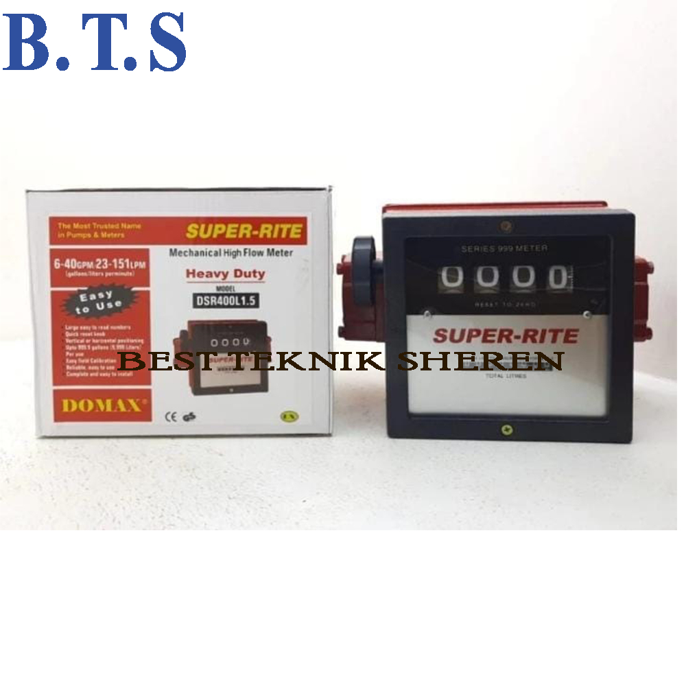 Jual Jual Flow Meter Oil Super-Rite 1 1/2 Inch Series 999 Meter 4Digit ...