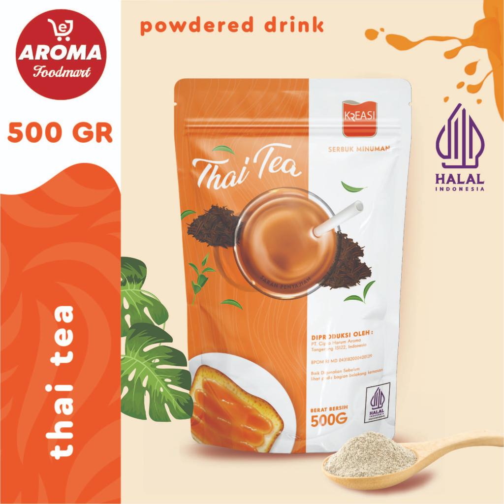 Jual Kreasi Bubuk Thai Tea 500gr / Minuman Serbuk Thai Tea Powder 500gr ...